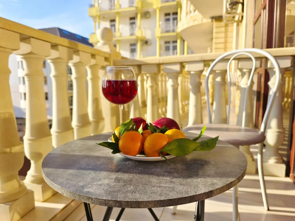Двухместный номер Comfort с балконом двуспальная кровать фото 7