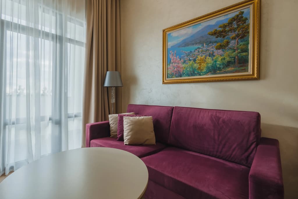 Suite 2 New Purple с балконом и с видом на море фото 3