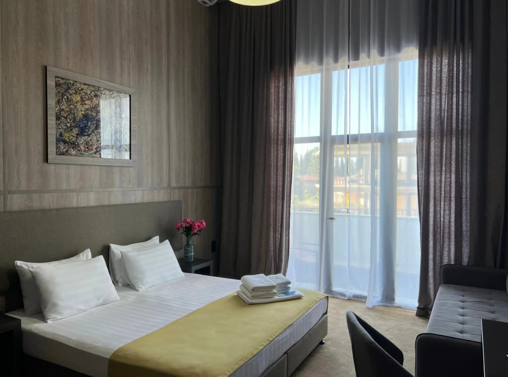 Двухместный номер Duplex с балконом двуспальная кровать фото 3