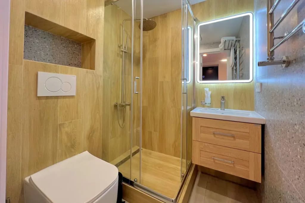 Двухместный номер с мини-кухней Comfort двуспальная кровать фото 28