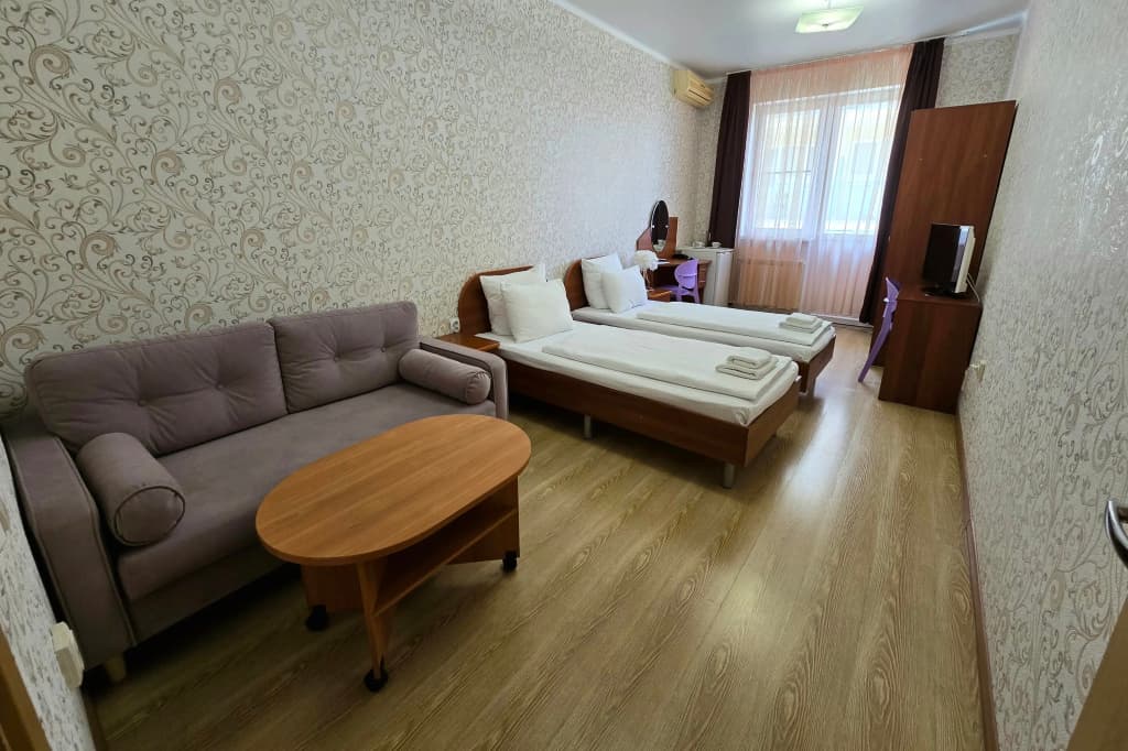 Двухместный номер 24 кв.м. с балконом двуспальная кровать фото 1