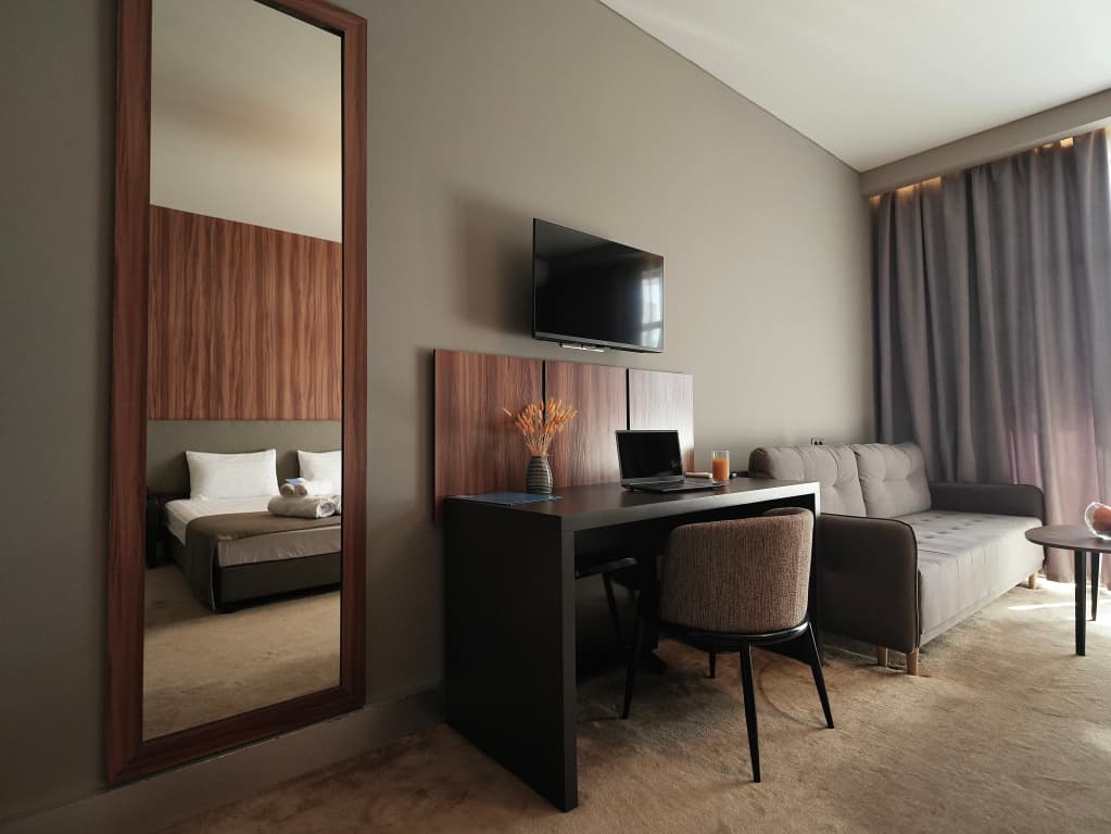 Двухместный номер Deluxe с балконом двуспальная кровать фото 8