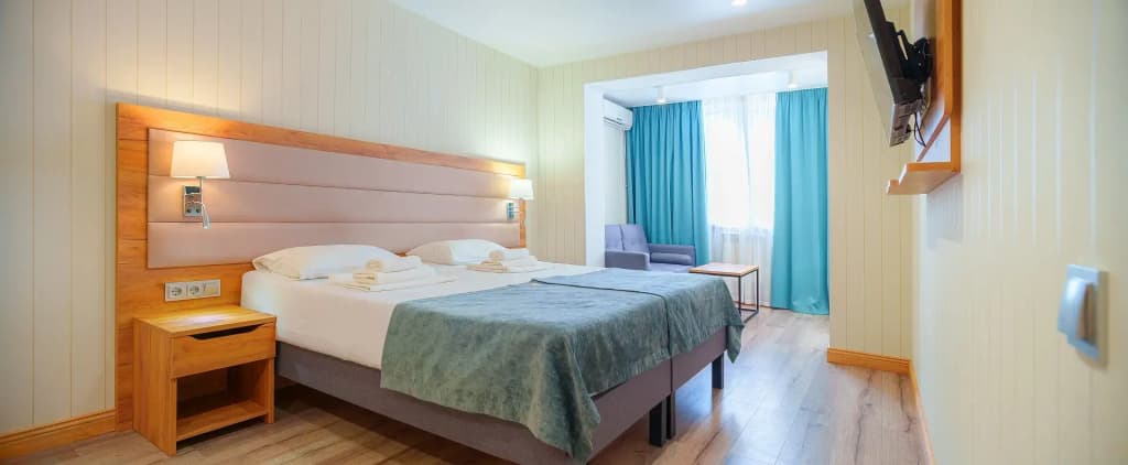 Двухместный семейный номер Comfort рядом с пляжем (2 отдельные кровати) фото 1