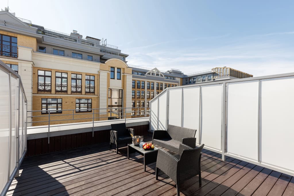Двухместный номер с террасой Стандарт двуспальная кровать фото 11
