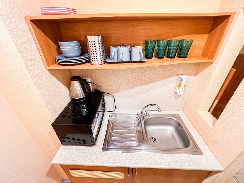 Двухместная студия с балконом двуспальная кровать фото 6