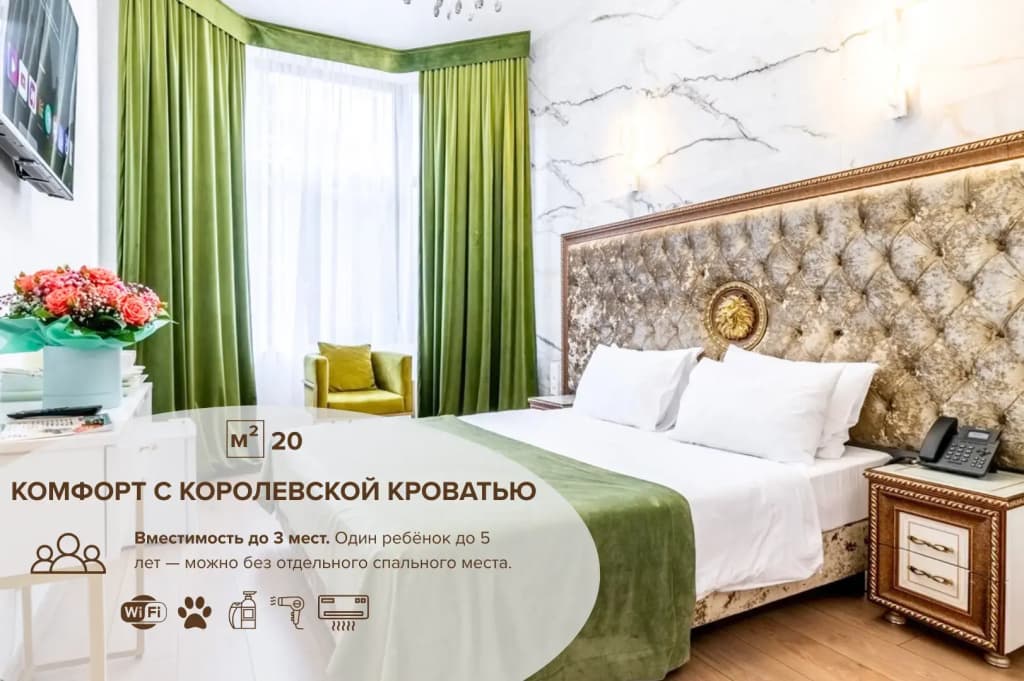 Двухместный номер Comfort двуспальная кровать фото 1