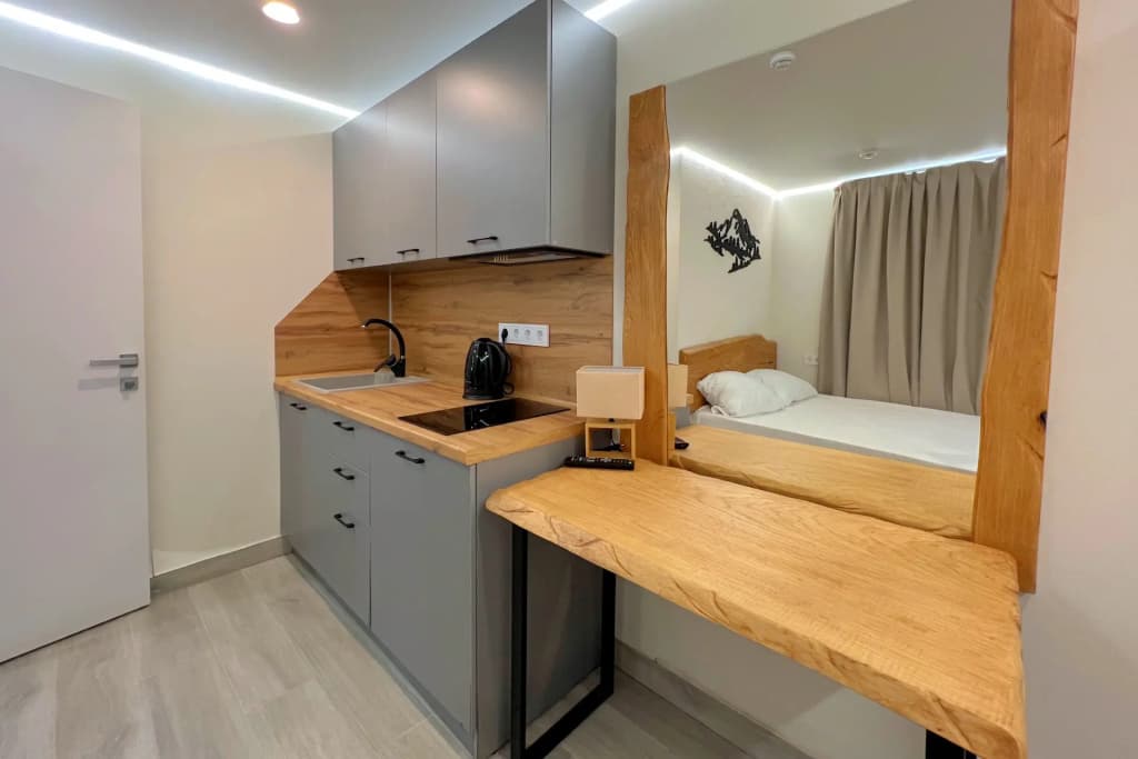 Двухместный номер с мини-кухней Standard двуспальная кровать фото 3