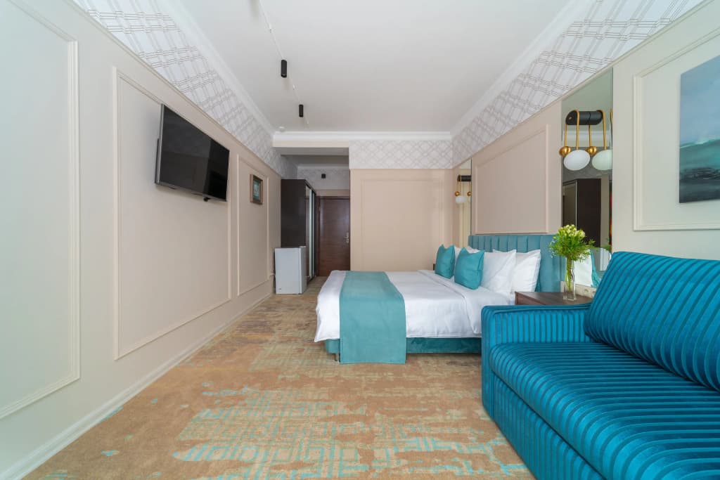 Двухместный номер Deluxe с балконом двуспальная кровать фото 1
