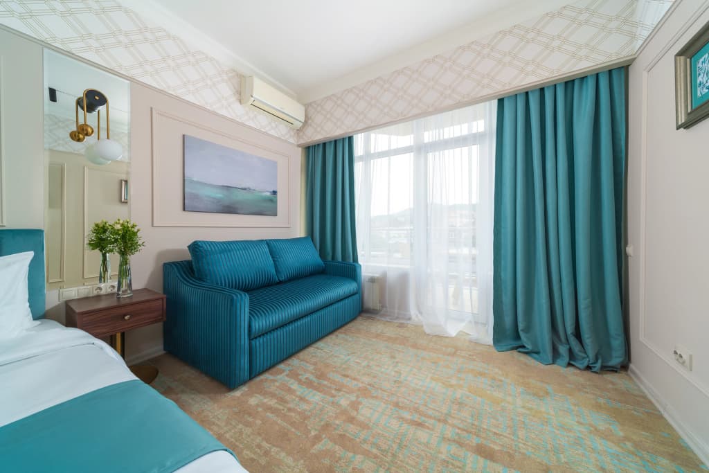 Двухместный номер Deluxe с балконом двуспальная кровать фото 3
