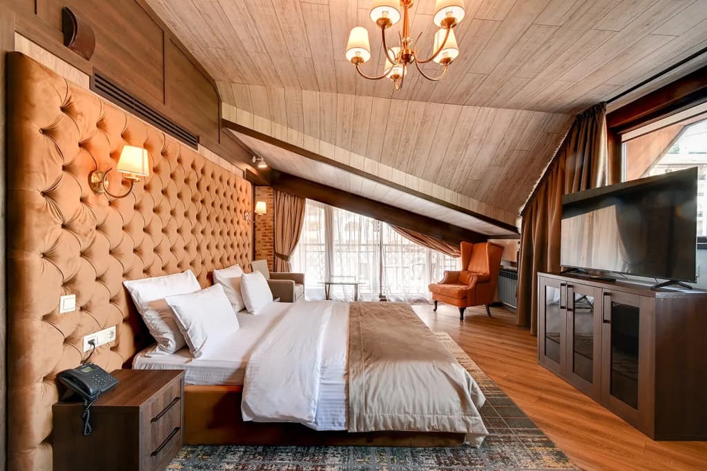 Двухместный номер Luxury с балконом двуспальная кровать фото 4