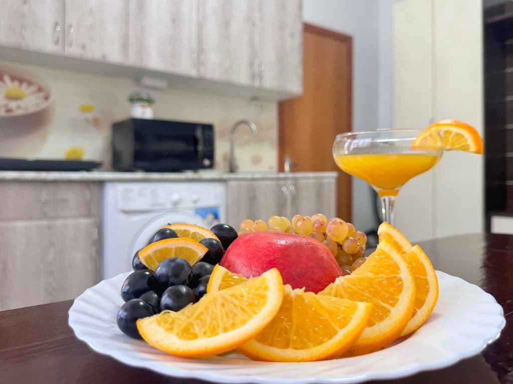 Четырёхместные Апартаменты с кухней Двухкомнатный с балконом и с красивым видом из окна фото 1
