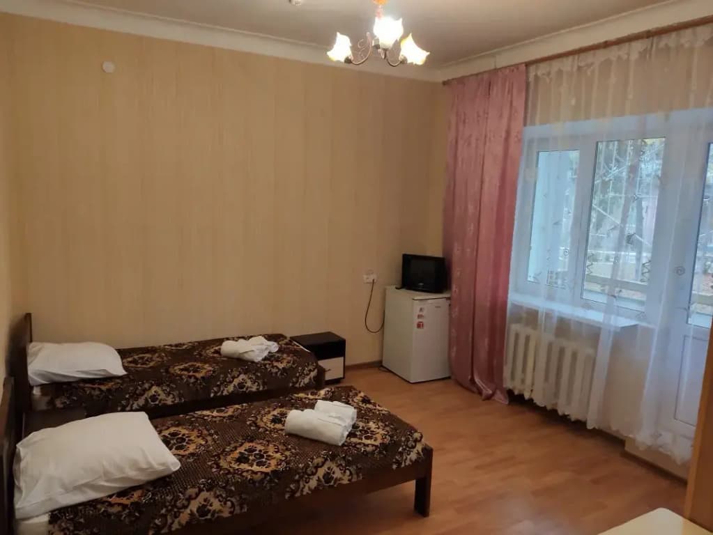 Двухместный номер корпус 4, 5, 6 с 1 комнатой 2 отдельные кровати фото 3