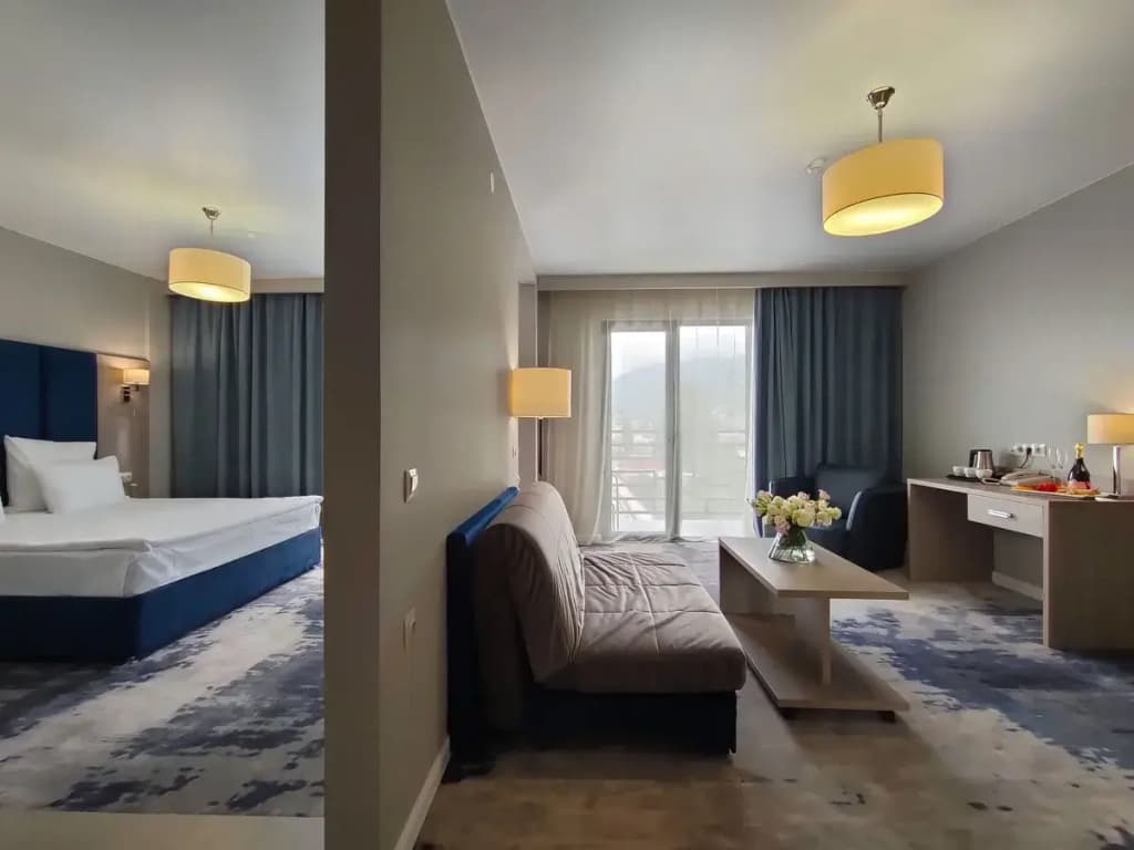 Семейный номер Deluxe с 2 комнатами с балконом и с красивым видом из окна фото 3