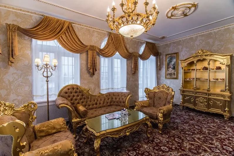 Двухместный люкс «Меньшиков» с балконом двуспальная кровать фото 6