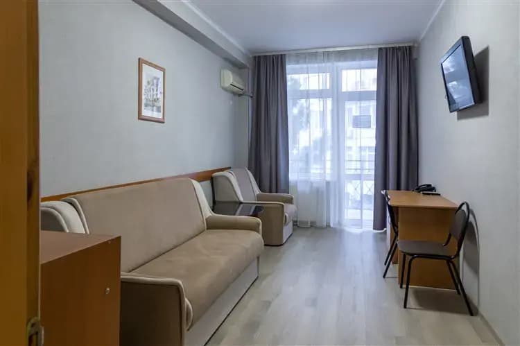 Двухместный номер Комфорт двуспальная кровать фото 8