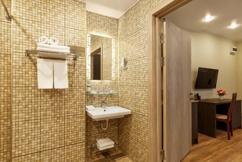 Двухместный номер SPA с сауной и джакузи Deluxe двуспальная кровать фото 5