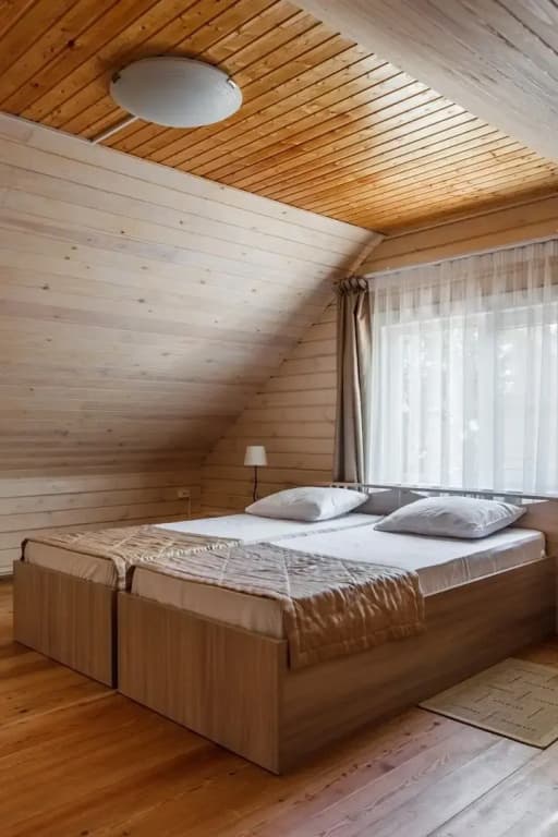 Двухместный коттедж двуспальная кровать фото 1